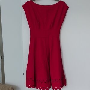 Kate Spade Vibrant Red Midi Dress